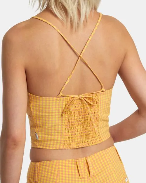 Rvca Brightside Tank Top Lilikoi Women Tops
