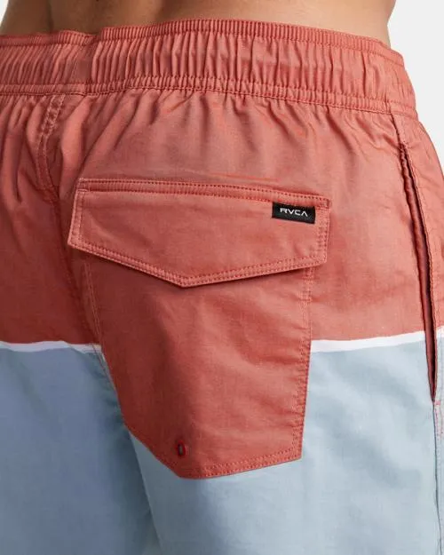 Rvca County Elastic Waist Boardshorts 17034 Warm Red Men Boardshorts