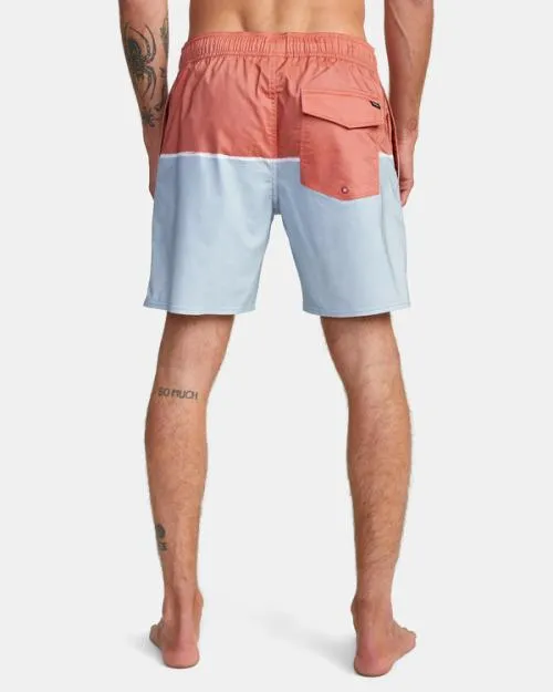 Rvca County Elastic Waist Boardshorts 17034 Warm Red Men Boardshorts