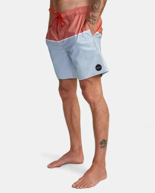 Rvca County Elastic Waist Boardshorts 17034 Warm Red Men Boardshorts