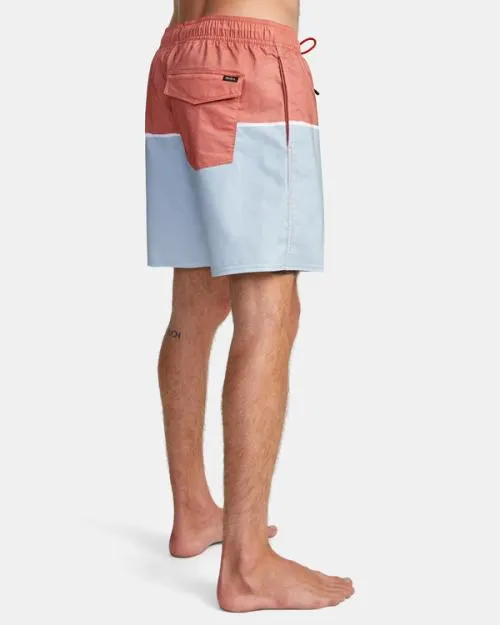 Rvca County Elastic Waist Boardshorts 17034 Warm Red Men Boardshorts