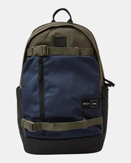 Rvca Curb Skate 29 L Skate Backpack Navy BoysWomenMen Backpacks and Bags