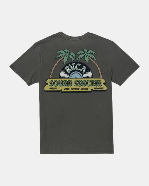 Rvca Dance Haul TShirt Pirate Black Men Short Sleeves