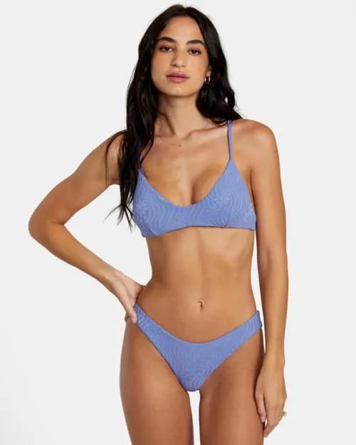 Rvca Dazed Shimmer Cheeky Bikini Bottoms Coast Women Bikini Bottoms