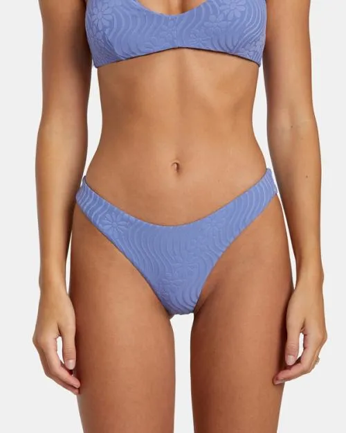 Rvca Dazed Shimmer Cheeky Bikini Bottoms Coast Women Bikini Bottoms