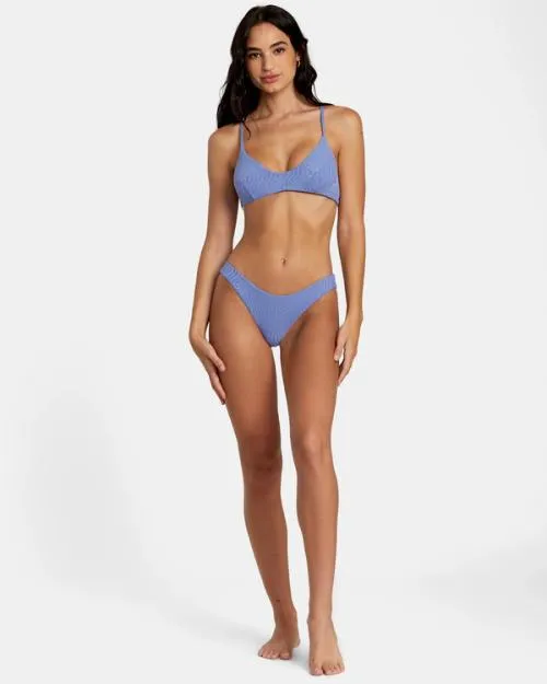 Rvca Dazed Shimmer Cheeky Bikini Bottoms Coast Women Bikini Bottoms