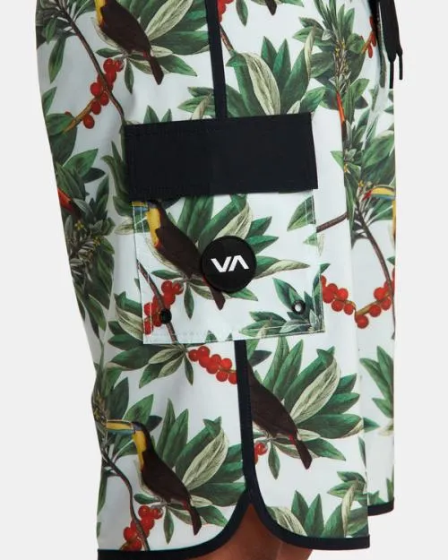 Rvca Eastern Boardshorts 20034 Green Tea Men Boardshorts