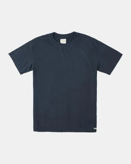 Rvca HiGrade Hemp Tee Indigo Men Short Sleeves