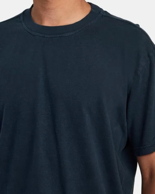 Rvca HiGrade Hemp Tee Indigo Men Short Sleeves