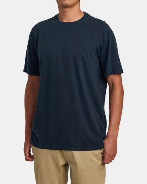Rvca HiGrade Hemp Tee Indigo Men Short Sleeves