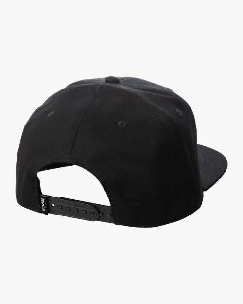 Rvca Island Hex Snapback Hat Black Men Hats and Beanies