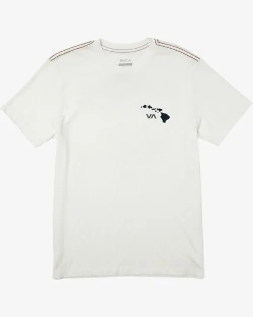 Rvca ISLAND RADIO SS Antique White Men Short Sleeves