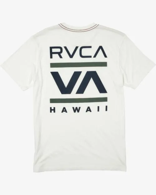Rvca ISLAND RADIO SS Antique White Men Short Sleeves
