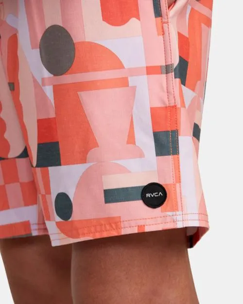 Rvca Jesse Brown 17034 Elastic Waist Boardshorts Fiesta Men Boardshorts