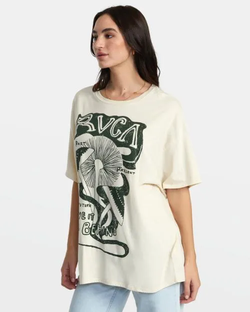 Rvca Leave Behind TShirt Latte Women Tees and Tanks