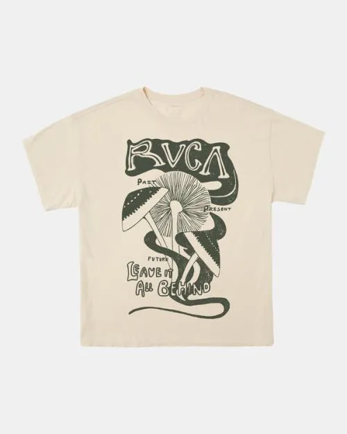 Rvca Leave Behind TShirt Latte Women Tees and Tanks