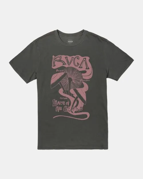 Rvca Leave Behind TShirt Pirate Black Men Short Sleeves