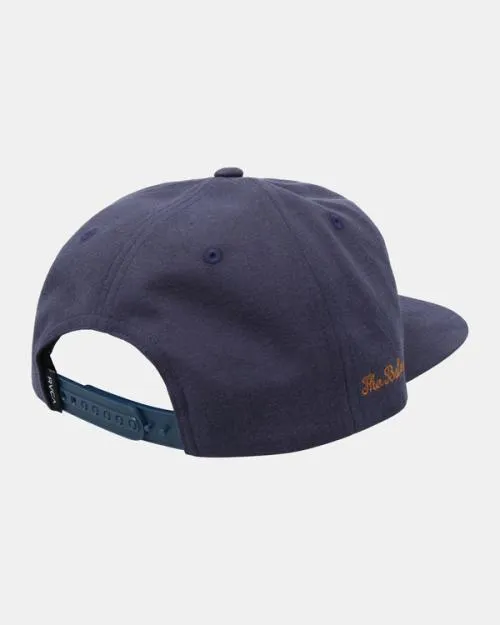 Rvca Letterman Snapback Hat Navy Men Hats and Beanies