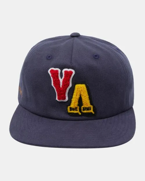 Rvca Letterman Snapback Hat Navy Men Hats and Beanies