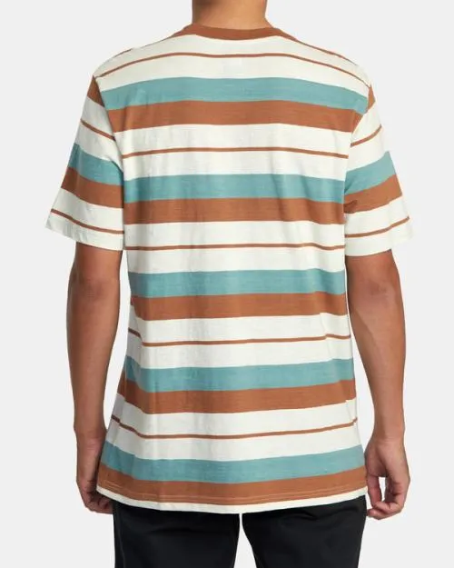 Rvca Magnolia TShirt Silver Bleach Men Short Sleeves