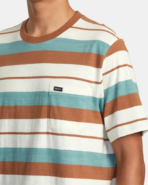 Rvca Magnolia TShirt Silver Bleach Men Short Sleeves