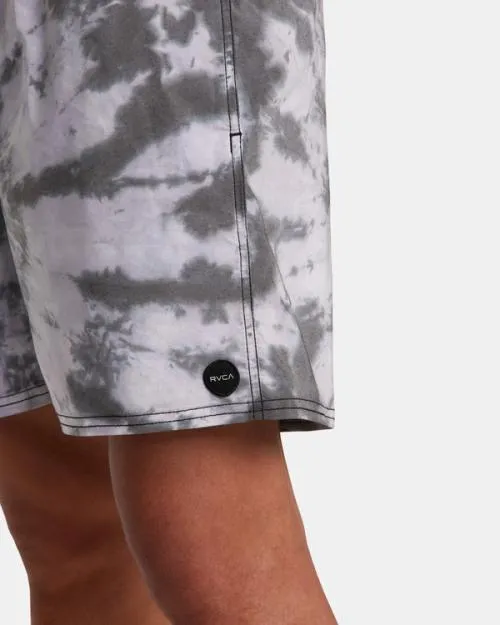Rvca Manic Elastic Waist Black Men Boardshorts
