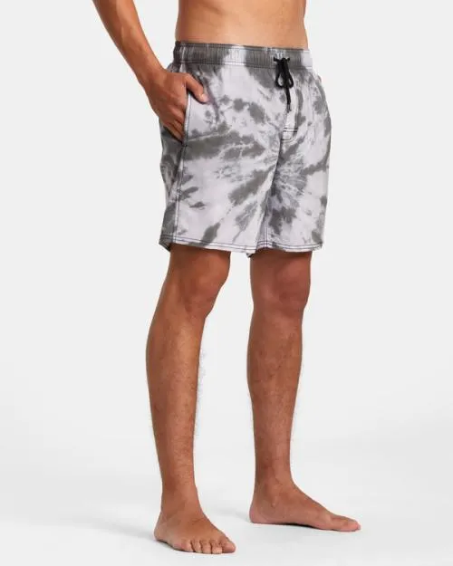 Rvca Manic Elastic Waist Black Men Boardshorts