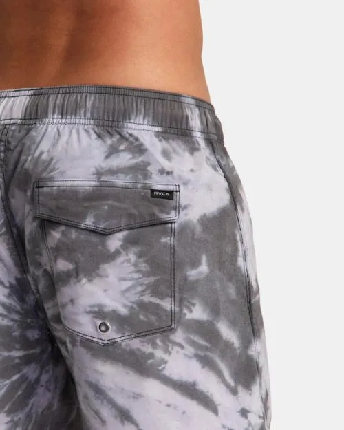 Rvca Manic Elastic Waist Black Men Boardshorts