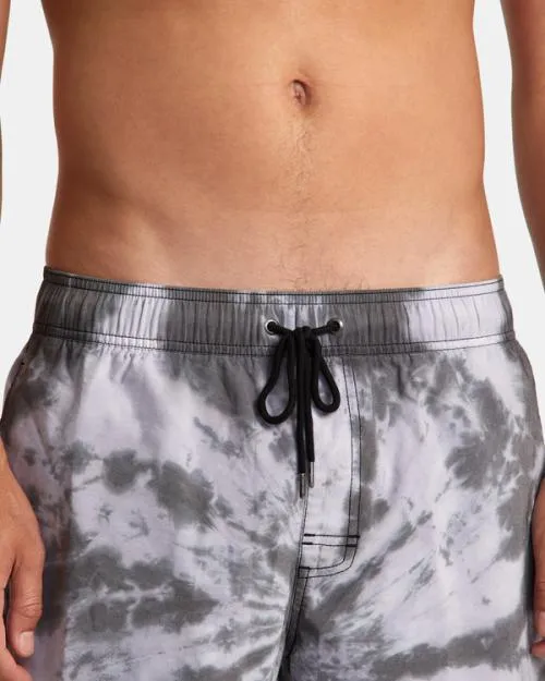 Rvca Manic Elastic Waist Black Men Boardshorts