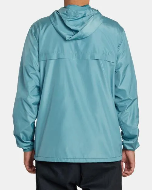 Rvca Meyer Packable Anorak Jacket Evergreen Men Jackets
