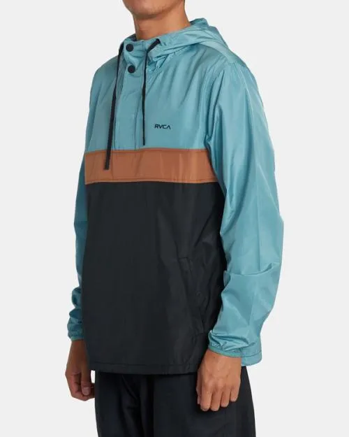 Rvca Meyer Packable Anorak Jacket Evergreen Men Jackets