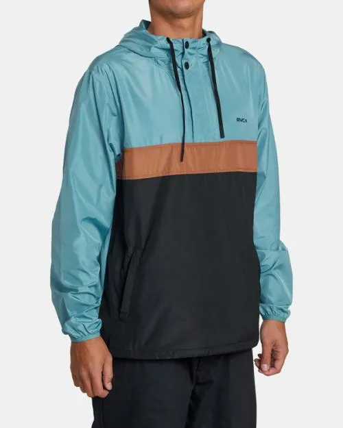 Rvca Meyer Packable Anorak Jacket Evergreen Men Jackets