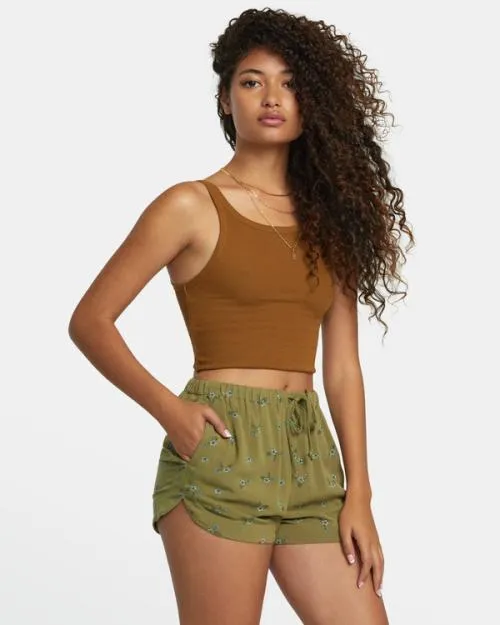Rvca New Yume Drawcord Shorts Aloe Women Shorts and Skirts