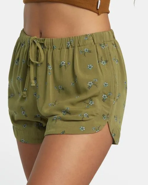 Rvca New Yume Drawcord Shorts Aloe Women Shorts and Skirts