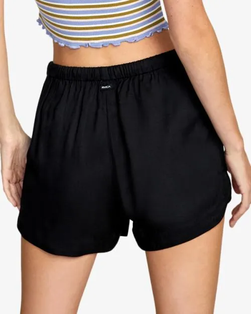 Rvca New Yume Elastic Short Black Women Shorts and Skirts