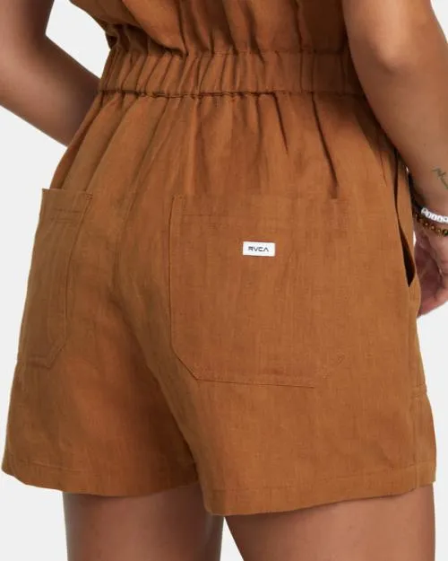Rvca Nightshift Romper Sienna Women Dresses and Rompers