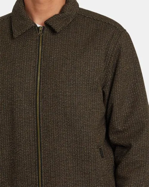Rvca Pisco ZipUp Jacket Black Men Jackets