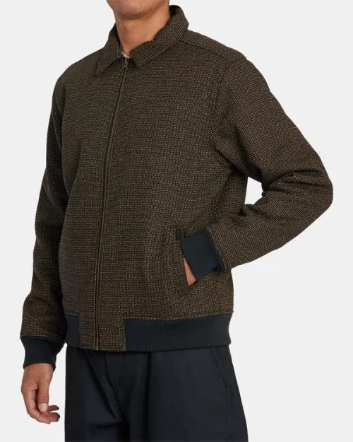 Rvca Pisco ZipUp Jacket Black Men Jackets