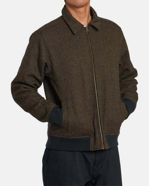 Rvca Pisco ZipUp Jacket Black Men Jackets