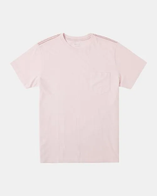 Rvca PTC II Pigment Tee Light Pink Men Short Sleeves