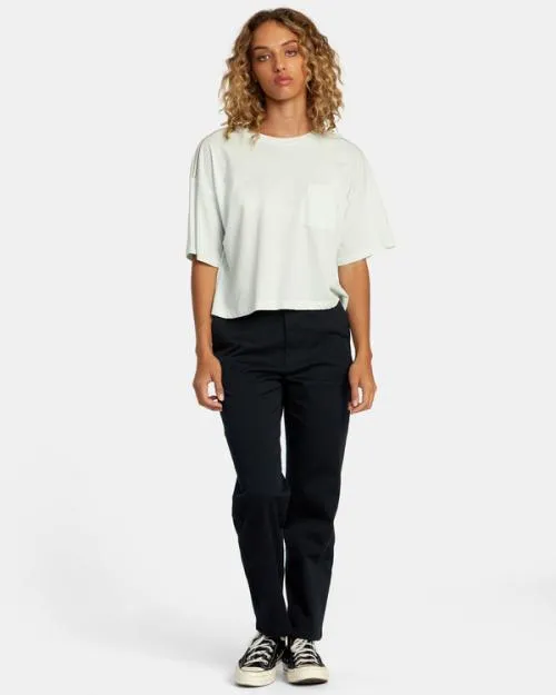 Rvca PTC Tee Sky Blue Women Tees and Tanks