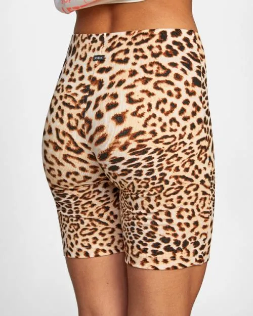 Rvca Push It Bike Shorts Light Brown Women Shorts and Skirts