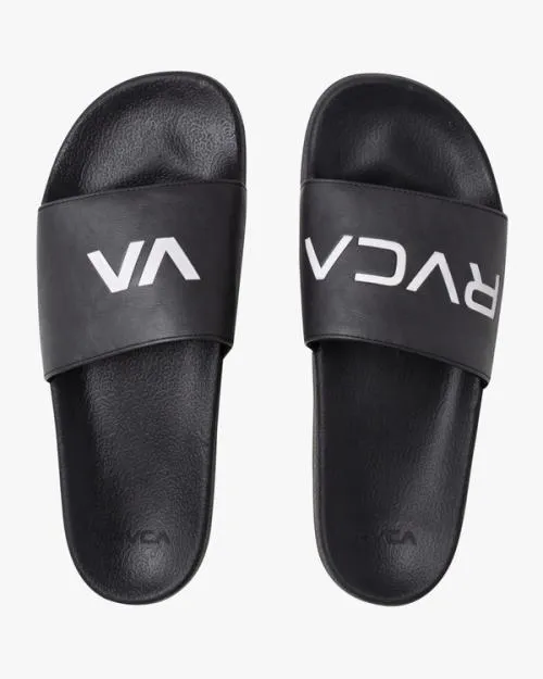 Rvca Sport Slides Blackwhite SportMen Sandals