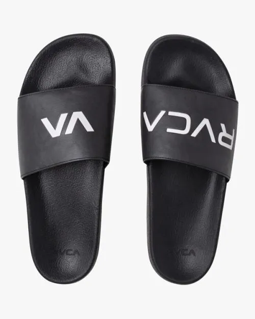 Rvca Sport Slides Blackwhite SportMen Sandals