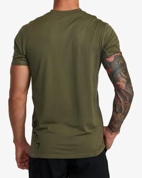 Rvca Sport Vent Performance Tee Olive SportMen Short Sleeves