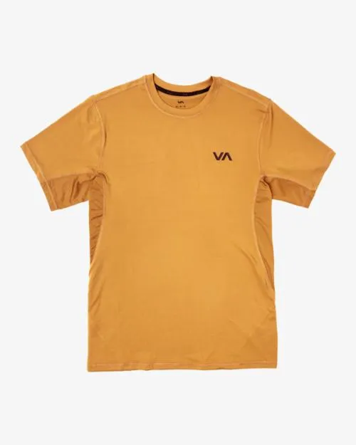 Rvca Sport Vent Performance Tee Tumeric SportMen Short Sleeves