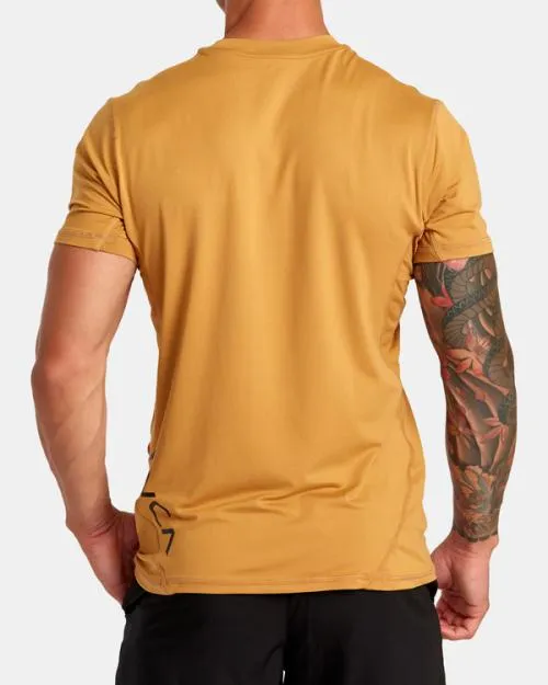 Rvca Sport Vent Performance Tee Tumeric SportMen Short Sleeves