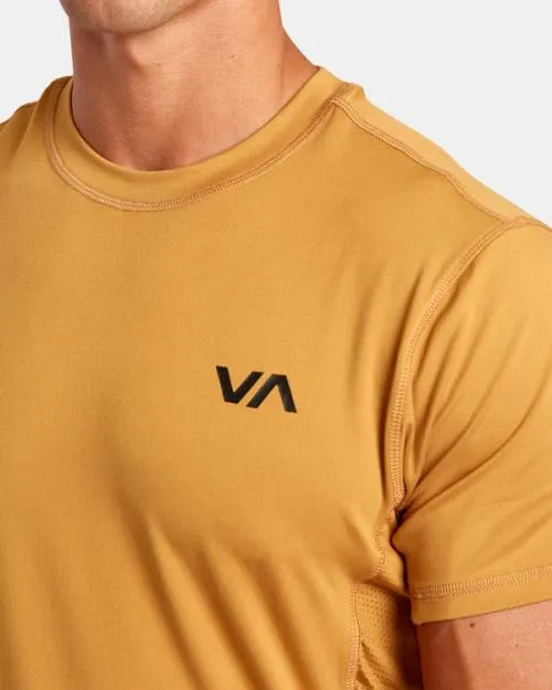 Rvca Sport Vent Performance Tee Tumeric SportMen Short Sleeves