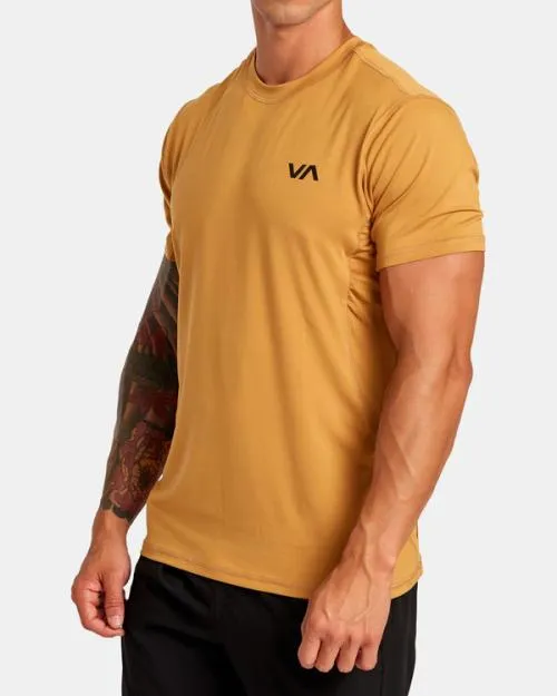 Rvca Sport Vent Performance Tee Tumeric SportMen Short Sleeves