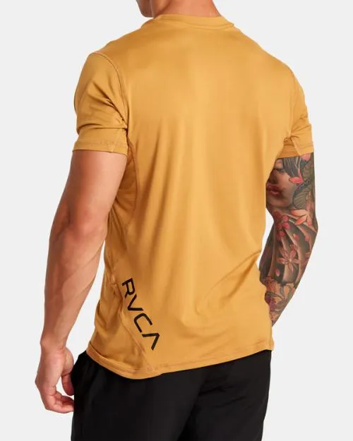 Rvca Sport Vent Performance Tee Tumeric SportMen Short Sleeves